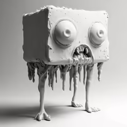 a piece of art that looks like it is dripping