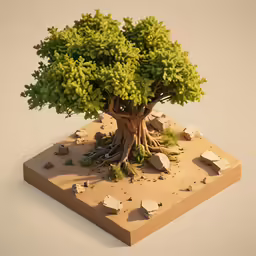 an artistic view of a miniature bonsai tree