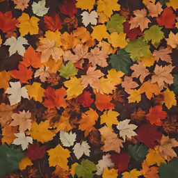autumn leaves are falling to the ground as if it were for autumn