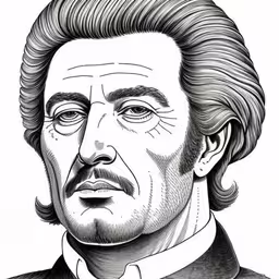 a drawing of thomas adams as he appears to be on display at the american museum,a portrait of president abraham lincoln,the character, abraham lincoln, as portrayed by michael j adams,an image of a drawing of an american actor,an old drawing of a man with his eyes open
