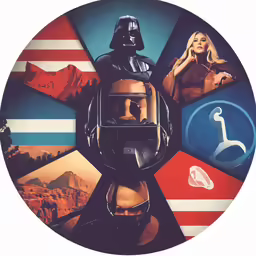 a poster with the characters from the film, star wars