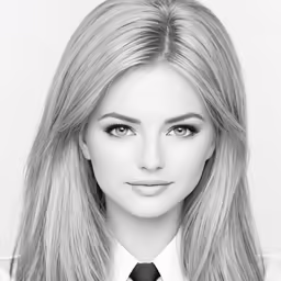 a portrait of an attractive female in a suit and tie