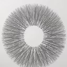 an art piece is arranged into a circle