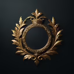 a large round mirror that is on a wall