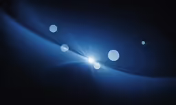 a blue background that has some shiny white dots on it