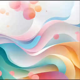 a picture of a painting with a lot of waves