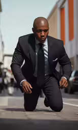 the man is wearing a suit and pants