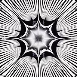 an abstract pattern with a sun burst