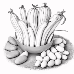 a bowl of beans, with several different varieties