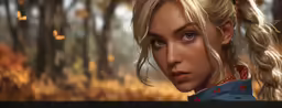 a 3d image of a girl looking out at the distance