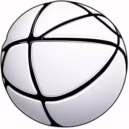 a drawing of a basketball ball in white,this is an image of a basketball ball