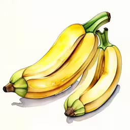 the three bananas are ready to be eaten,some ripe banana