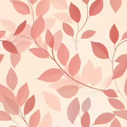 abstract pink leaves pattern on a white background