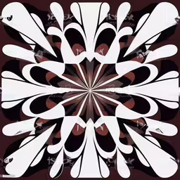an artistic kaleidela painting with black and white colors royalty - art illustration