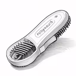 a hairbrush on top of a table