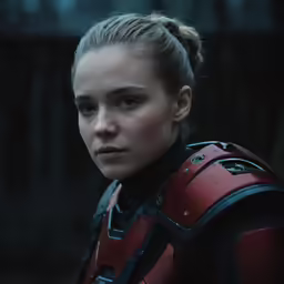 the character deadpool is dressed up in red