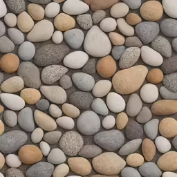 several different colored rocks arranged together