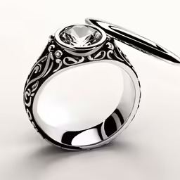 this is a ring with a pen in the center