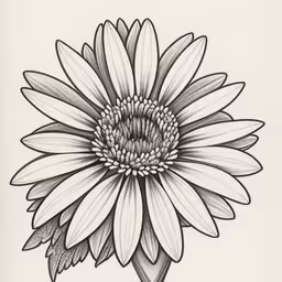 a black and white flower is in an ink sketch,drawing flowers by hand draw this black and white