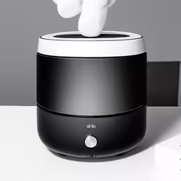 an air purifizer is seen here to demonstrate its functions