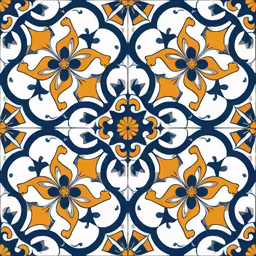 the pattern is a flower that is very colorful and unique