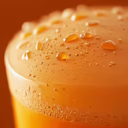 a close up of a liquid with some drops