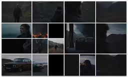 many images of people on the outside of a car