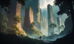an artistic painting of the jungle
