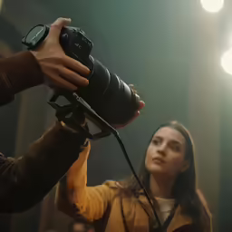 a woman is taking pictures of another woman