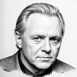 a man with a tie is looking off in the distance