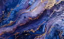 a dark colored painting with yellow and black designs