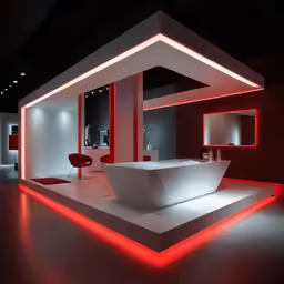 there are two tubs that are in the bathroom