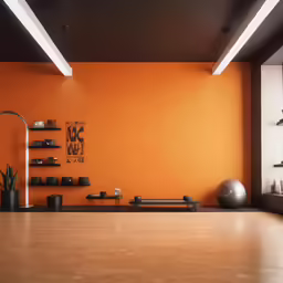 a room filled with various types of sports equipment