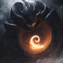 a poster of the batman as he appears in the ring