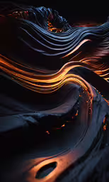 an artistic looking image of the light trails in a tunnel,some curves with lights and lighting coming from them