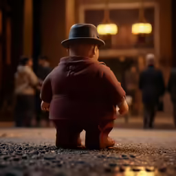 a toy that has been placed in front of the camera
