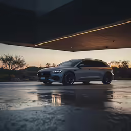 a silver mercedes gle with some rims on