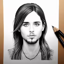a drawing of the artist brad jackson