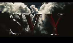 the word svv is surrounded by white clouds