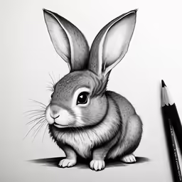 an animal drawn on paper with a pen
