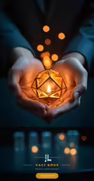 a candle lit in the shape of a diamond