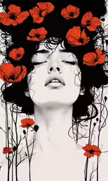 the cover to the album red poppies by nickie kloski