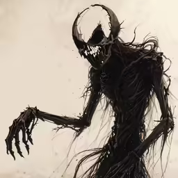 a large statue of a creature with one hand in the air