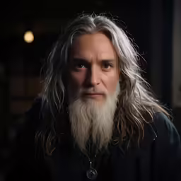 man with long beard and long white hair