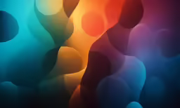 colorful wallpaper with abstract shapes and a circular shape
