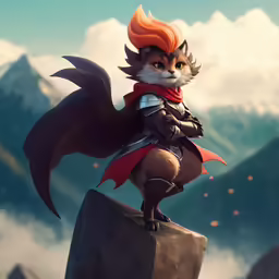 a person is standing on top of a rock
