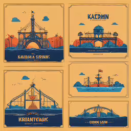 four pictures with the words kaladraa sprinkler on them,four illustrations show different types of boats