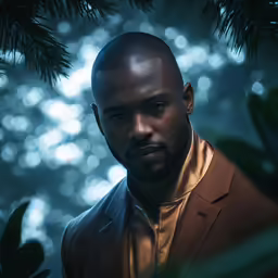 a close up shot of a person standing in front of a mirror