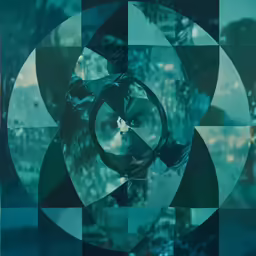 an image of an abstract image on the wall