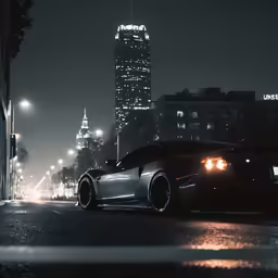a car that is sitting in the middle of a road